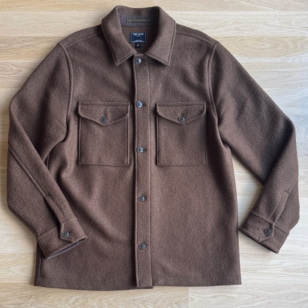 Todd Snyder Brown Wool Shirt Jacket - Picture 4 of 8